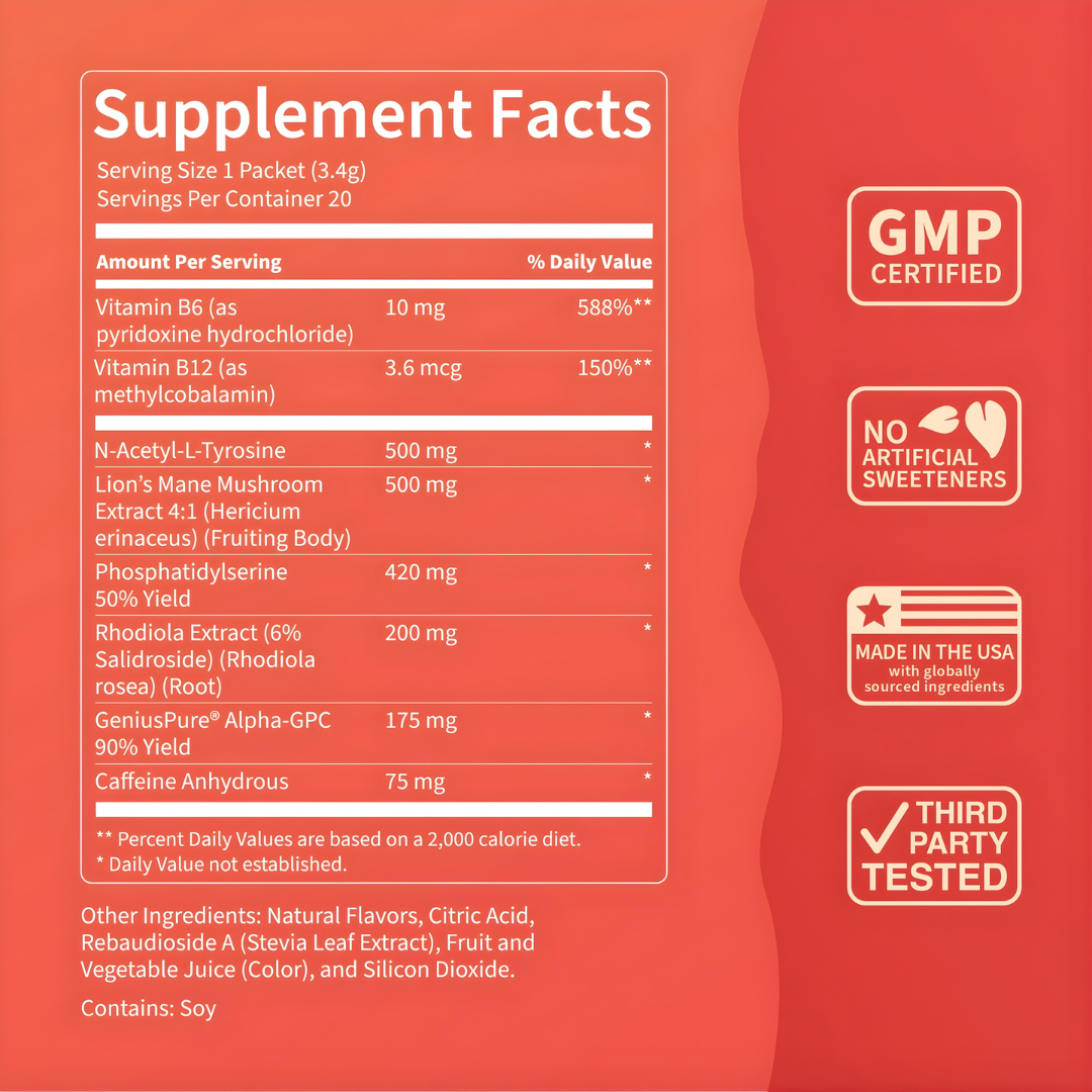 Celestra® SuperFocus Fruit Punch Drink Mix