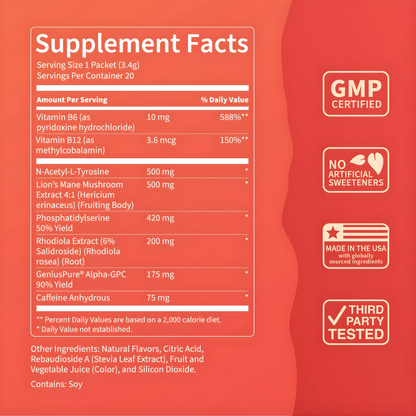 Celestra® SuperFocus Fruit Punch Drink Mix